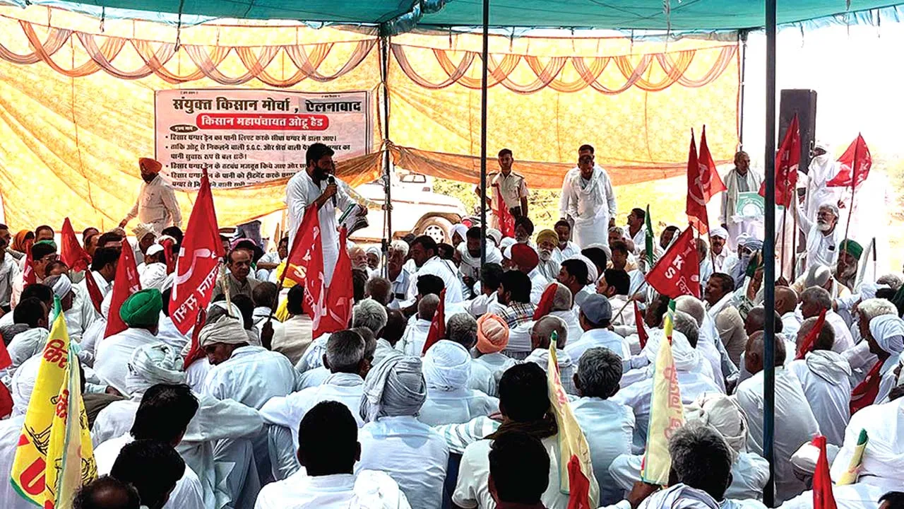ओटू हेड पर किसानों की हुंकार, 25 जून को सिंचाई मंत्री का आवास घेराव की चेतावनी